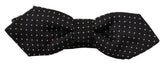 Dolce & Gabbana Black White Polka Dot Adjustable Neck Papillon Bow Tie -  Neckties, Men -  Dolce & Gabbana.
